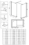 Deante Kerria Plus walk-in zuhanyfal 110x200 cm (fekete+transparent) KTS_N31P