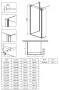 Deante Kerria Plus walk-in zuhanyfal 110x200 cm (fekete+transparent) KTS_N31P