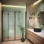 Deante Kerria Plus walk-in zuhanyfal 70x200 cm (fekete+transparent) KTS_N37P
