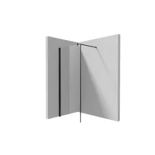   Deante Kerria Plus walk-in zuhanyfal 80x200 cm (fekete+transparent) KTS_N38P