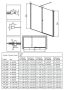 Deante Kerria Plus lengőajtós zuhanyajtó 60x200 cm átlátszó üveg, króm profil KTSW046P