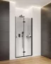 Deante Kerria Plus összecsukható zuhanyajtó 80x200 cm (fekete+transparent) KTSXN42P