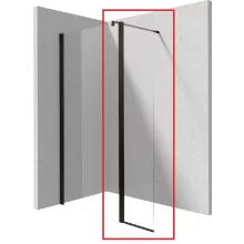  Deante Kerria Plus Walk-In zuhanyfalhoz behajtható panel, fekete KTSXN72P