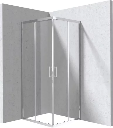 Deante Funkia Evo zuhanykabin átlátszó üveggel 80x90x195 cm, króm profilszín KYC_0089P
