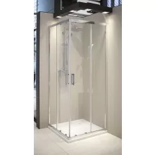   Deante Funkia Evo zuhanykabin átlátszó üveggel 90x90x195 cm, króm profilszín KYC_0099P