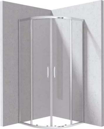 Deante Funkia Evo íves zuhanykabin átlátszó üveggel 90x90x195 cm, króm profilszín KYP_0099P
