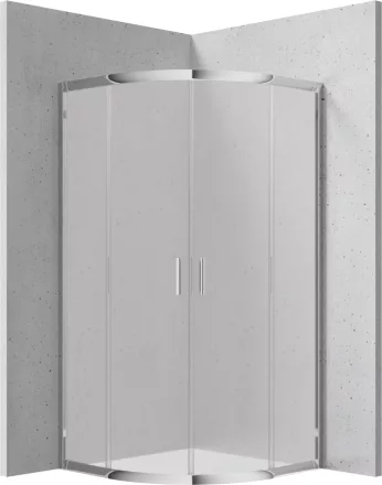 Deante Funkia félköríves zuhanykabin 90x90 cm, matt üveggel KYP 651K