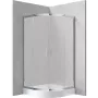 Deante Funkia félköríves zuhanykabin matt üveggel 80x80 cm, króm KYP_654K