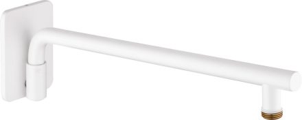 Deante Cascada mozgatható fali fejzuhanykar 408 mm, matt fehér NAC A40K