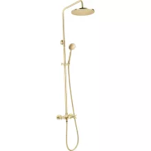 Deante Temisto zuhanyrendszer csapteleppel, bronz NAC M4QT