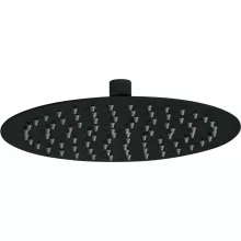 Deante Cascada ívelt fejzuhany 25 cm, matt fekete NAC_N10K
