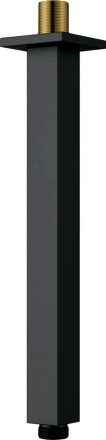 Deante Cascada mennyezeti zuhanykar 25,1 cm, matt fekete NAC N48K