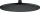 Deante Cascada ívelt fejzuhany 25 cm, matt fekete NAC N91K