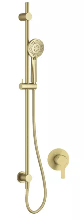Deante Arnika falsík alatti csaptelep zuhanyszettel, szálcsiszolt arany kivitelben.