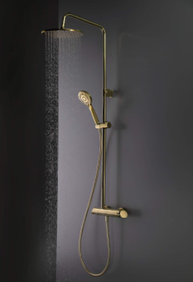 Deante Arnika állítható magasságú zuhanyrendszer, arany NAC Z1QK
