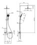 Deante Arnika állítható magasságú zuhanyrendszer, arany NAC Z1QK