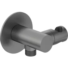 Deante Silia sarokcsatlakozó zuhanytartóval titanium kivitelben