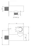 Deante Silia sarokcsatlakozó zuhanytartóval titanium kivitelben