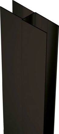 Deante hosszabbító profil 200 cm matt fekete zuhanyajtókhoz XKC00PN02