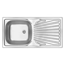   Deante Techno 1 medencés rozsdamentes acél mosogató 86x43,5 cm, szatén ZMU 011B