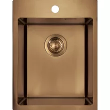   Deante Olfato 1 medencés acél mosogató 39x50,5 cm, csiszolt bronz ZPO_C10E