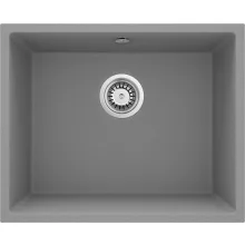   Deante Corda 1 medencés gránit mosogató 55x46 cm, szürke metál ZQA S10C