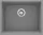 Deante Corda 1 medencés gránit mosogató 55x46 cm, szürke metál ZQA S10C