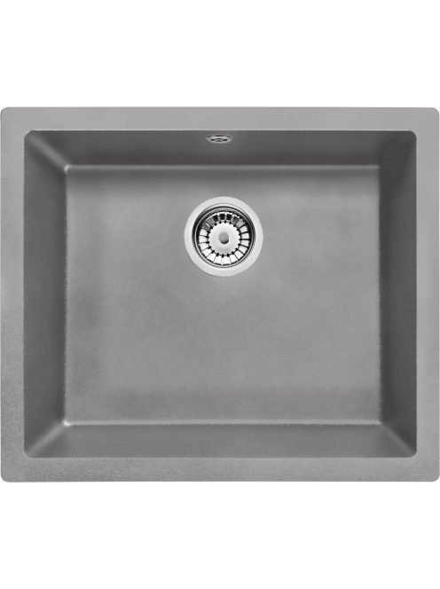 Deante Corda 1 medencés gránit mosogató 55x46 cm, szürke metál ZQA S10C