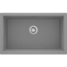   Deante Corda 1 medencés gránit mosogató 80x50 cm csepegtető nélkül, szürke metál ZQA S10D