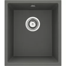   Deante Corda 1 medencés gránit mosogató 38x44 cm csepegtető nélkül, antracit metál ZQA T10B