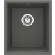 Deante Corda 1 medencés gránit mosogató 38x44 cm csepegtető nélkül, antracit metál ZQA T10B