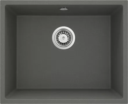 Deante Corda 1 medencés gránit mosogató 55x46 cm, antracit metál ZQA T10C