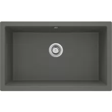   Deante Corda 1 medencés gránit mosogató 80x50 cm csepegtető nélkül, antracit metál ZQA T10D