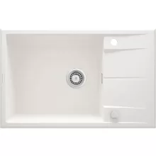   Deante Eridan 1 medencés gránit mosogató 78x50 cm csepegtetővel, alabástrom ZQE A11B