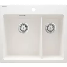   Deante Eridan 1,5 medencés gránit mosogató 60x52 cm, alabástrom ZQE A503