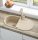 Deante Piva 1 medencés gránit mosogató csepegtetővel 78x44 cm, matt homok ZQI 711B