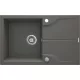 Deante Andante Flush 1 medencés gránit mosogató 78x49 cm csepegtetővel, antracit metál ZQN T11F