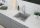 Deante Zorba 1 medencés szögletes gránit mosogató 44x44 cm, automata leeresztővel, szürke metál ZQZ S103