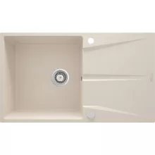   Deante Corio egy medencés gránit mosogató 86x50 cm csepegtetővel, alabástrom  ZRC_511A