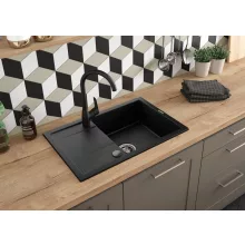   Deante Corio 1 tálcás gránit mosogató csapteleppel, lefolyóval, garfit ZRCA2113