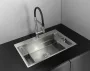 Deante Magnetic acél mosogató 76x52 cm, szálcsiszolt acél kivitelben
