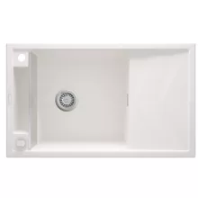   Deante Magnetic gránit mosogatótálca 82x50 cm, automatikus leeresztővel és szifonnal, alabástrom ZRM A113