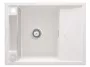 Deante Magnetic gránit mosogatótálca 64x50 cm, automatikus leeresztővel és szifonnal, alabástrom ZRM A11A