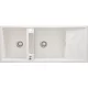 Deante Magnetic két medencés gránit mosogató 116x50 cm csepegtetővel, alabástrom ZRM A213