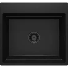   Deante Magnetic gránit mosogató 56x52 cm, matt fekete ZRM_N10A