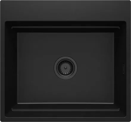 Deante Magnetic gránit mosogató 56x52 cm, matt fekete ZRM_N10A