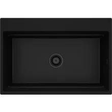   Deante Magnetic gránit mosogató 76x52 cm, matt fekete ZRM_N10B