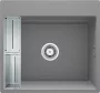 Deante Magnetic gránit mosogató 56x52 cm, metál szürke ZRM_S10A