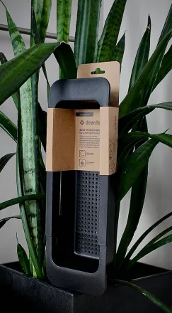 Deante kihúzható műanyag szűrőkosár mosogatóhoz, matt fekete ZZB_N00L