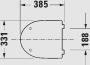 Duravit No.1 DuraStyle Basic gyermek SoftClose WC-ülőke nemesacél zsanérral, magasfényű fehér 0021390000